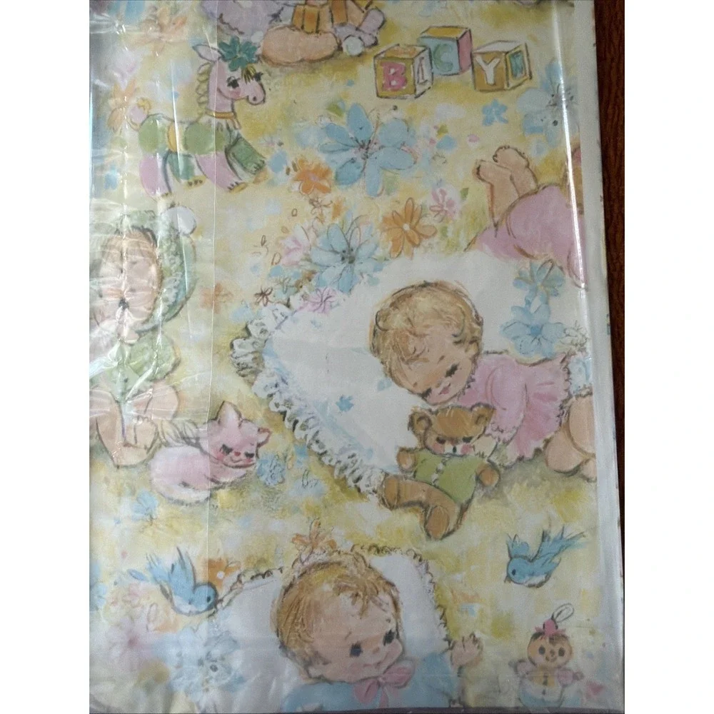 Vintage Gift Wrap Wedding Birthday Kids Baby Mixed Lot NOS Sealed +Partial Pkgs